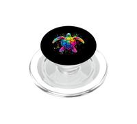 Art coloré de Tortue Arc-en-Ciel pour Les Amateurs de l'océan PopSockets PopGrip pour MagSafe