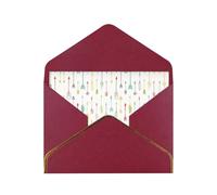 Art coloré dessiné à la main avec flèches de style bohème cartes vierges avec enveloppes, cartes de vœux simples avec enveloppes, envoyer à un ami proche