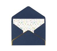 Art coloré dessiné à la main avec flèches de style bohème cartes vierges avec enveloppes, cartes de vœux simples avec enveloppes, envoyer à un ami proche