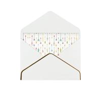 Art coloré dessiné à la main avec flèches de style bohème cartes vierges avec enveloppes, cartes de vœux simples avec enveloppes, envoyer à un ami proche