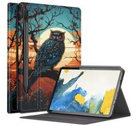 Art Coque pour Samsung Galaxy Tab S8 Plus/Tab S7 FE 12,4" 2021/Galaxy Tab S7 Plus 2020, plusieurs angles de vue avec porte-stylo S et mise en veille/réveil automatique