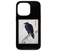 Art Corbeau Japonais - Peinture Traditionnelle au Pinceau à l'encre Coque pour iPhone 13 Pro