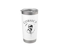 Art Corse Contemporain - Design Graphique Île de Beauté Gobelet isotherme en acier inoxydable double paroi