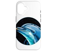 Art Cosmique Dauphin Dauphins Coque pour iPhone 16