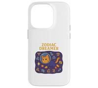 Art Cosmique pour Chats Zodiac Dreamer Coque pour iPhone 14 Pro