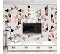 Art Créatif Géométrique Simple Et Multicolore Papier Peint 3d Moderne Soie Texturée Haut De Gamme IdéAl Pour Le Salon Et La Chambre à Coucher-250cm×170cm