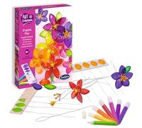 Sentosphère – Peinture vitrail Crystal Flor – 8 fleurs à créer en verre effilé – Dès 8 ans