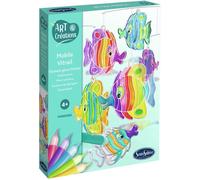 Art & Créations Mobile Vitrail - SENTOSPHERE - Poissons - Activité Créative facile et utile pour décoration - Dès 4 ans