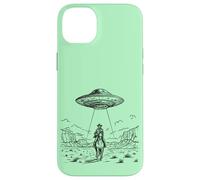 Art croisé de Science-Fiction Western Cowboy UFO Coque pour iPhone 14 Plus