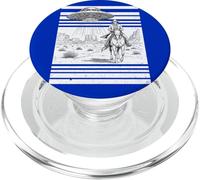 Art croisé de Science-Fiction Western Cowboy UFO PopSockets PopGrip pour MagSafe