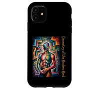 Art cubiste Géométrie De l'esprit Moderne Abstrait Coque pour iPhone 11