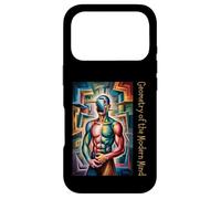 Art cubiste Géométrie De l'esprit Moderne Abstrait Coque pour iPhone 17 Pro