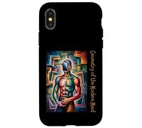 Art cubiste Géométrie De l'esprit Moderne Abstrait Coque pour iPhone X/XS