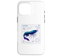 Art Cyberpunk Demon Blue Dream Shrimp pour Les Fans d'aquascaping Coque pour iPhone 16 Pro Max