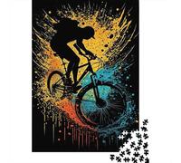 Art Cyclisme 1000 Pièces Mini Puzzle pour Adultes | 38x26cm Carton Décor Maison Coupe Précise Cadeau Anniversaire Détente Esprit