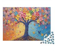 Art d'arbre coloré Puzzle 1000 Pièces Educa Jouet Cadeau Unique De l'art De La Décoration intéressant Jeu Éducatif Challenge Toy Adultes & Enfants des 14 Ans 52x38cm/1000pcs