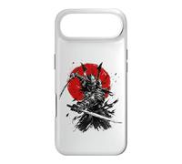 Art d'armure à l'encre Red Sun Samurai Warrior Twin Katana Coque pour iPhone Air