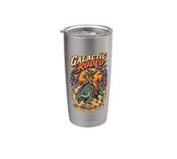 Art d'Aventure Cosmique de Cowboy Alien Gobelet isotherme en acier inoxydable double paroi