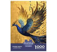 Art de Blue Phoenix 1000 Pièces Puzzle Adultes Et Enfants Décoration D Intérieur Jeu De Créatif Classiques pour Créatif 52x38cm/1000pcs