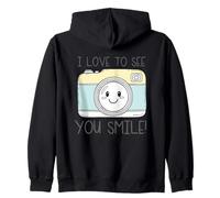 Art de caméra « J'adore Te Voir Sourire » Sweat à Capuche