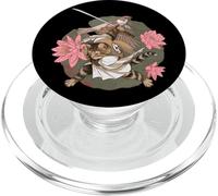 Art de Chat samouraï, Tatouage Japonais Vintage Ukiyo-e Warrior PopSockets PopGrip pour MagSafe