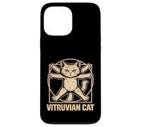 Art de Chat vitruvien Anatomie féline Funny Kitty Lover Coque pour iPhone 13 Pro Max