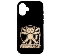 Art de Chat vitruvien Anatomie féline Funny Kitty Lover Coque pour iPhone 16