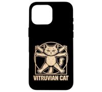 Art de Chat vitruvien Anatomie féline Funny Kitty Lover Coque pour iPhone 16 Pro Max