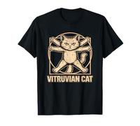 Art de Chat vitruvien Anatomie féline Funny Kitty Lover T-Shirt