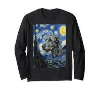 Art de Chien Van Gogh Irish Wolfhound, Nuit étoilée Manche Longue