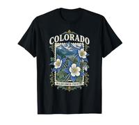 Art de Columbine Mountain, Pays des Fleurs Sauvages du Colorado T-Shirt