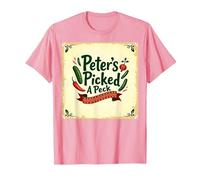 Art de comptines Picked A Peck de Peter T-Shirt, Homme, Rose, XL