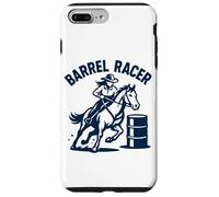 Art de Cowgirl avec Cavalier de Western Barrel Racing Coque pour iPhone 7 Plus/8 Plus