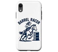 Art de Cowgirl avec Cavalier de Western Barrel Racing Coque pour iPhone XR