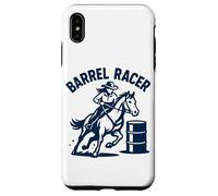 Art de Cowgirl avec Cavalier de Western Barrel Racing Coque pour iPhone XS Max
