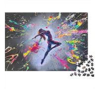 Art de Danse Abstrait Puzzle 1000 Pièces pour Adultes, Un Jeu De Dexérité Très Difficile Puzzle Éducatif Aux Défis l'art De La Décoration Moderne 52x38cm/1000pcs