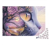 Art de Fantaisie de Chat 1000 Pièces Puzzle pour Adultes Carton Résistant Anti-Stress Difficile pour Experts pour Collectionner Livraison Rapide 52x38cm/1000pcs