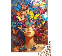 Art de Fantaisie Papillon Bundle Puzzle 1000 Pièces, Papier Épais, Enfants 8-12 & Adultes, Décoration Murale Maison, Cadeau Nouvel an, Défi Cérébral 52x38cm/1000pcs