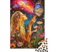 Art de Fantaisie Papillon Set Puzzle 1000 Pièces Collectionneurs, Papier Recyclé Épais, Décoration Intérieure, Art Mural, Cadeau Couples, Puzzle Décoratif 70x50cm/1000pcs