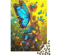 Art de fée Papillon Puzzle 1000 Pièces pour Joueurs Adultes, Papier Recyclé Solide, Décoration Intérieure, Art Mural, Cadeau Adultes, Plaisir W nd 70x50cm/1000pcs