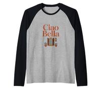 Art de fenêtre Vintage Ciao Bella Italie Manche Raglan