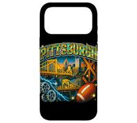 Art de Football rétro Bootleg Bridges Skyline de Pittsburgh Coque pour iPhone 17 Pro Max