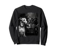 Art de Fumer Une Cigarette avec des Chiens Cool Whippet Sweatshirt