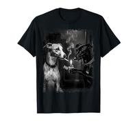 Art de Fumer Une Cigarette avec des Chiens Cool Whippet T-Shirt