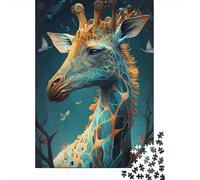 Art de Girafe Fantastique Puzzle 1000 Pièces Puzzle Adulte Classique Jeu D'Intelligence 38x26cm/1000pcs