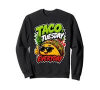 Art de Graffiti culinaire Amusant pour Tous Les Jours de Taco Tuesday Sweatshirt