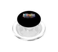 Art de gribouillage coloré de Victoria Street, Édimbourg, Écosse PopSockets PopGrip pour MagSafe