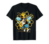 Art de guitare d’abeille | Portrait de musicien T-Shirt