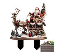 Art de Jardin pour Extérieur - Poteaux Décoratifs de Noël 2D avec Renne Réaliste | Rennes Réalistes pour Prairies Haies Vases Fleurs Paysage Extérieur Fêtes