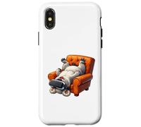 Art de Jeu en réalité virtuelle Funny Fluffy Dog Coque pour iPhone X/XS